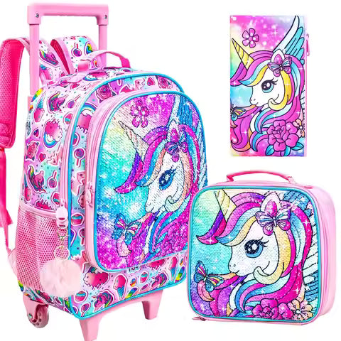 Cartable à roulette fille - Enfant cp