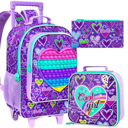 Cartable à roulette fille - Enfant cp