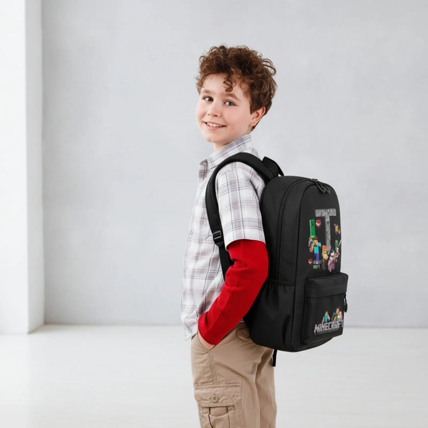 Cartable garçon Minec Kawaii - Enfant cp