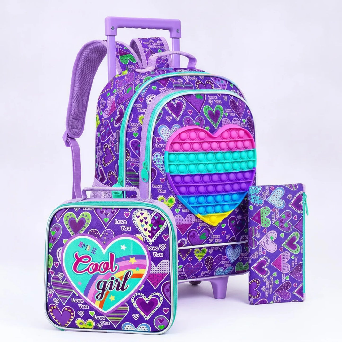 Cartable à roulette fille - Enfant cp