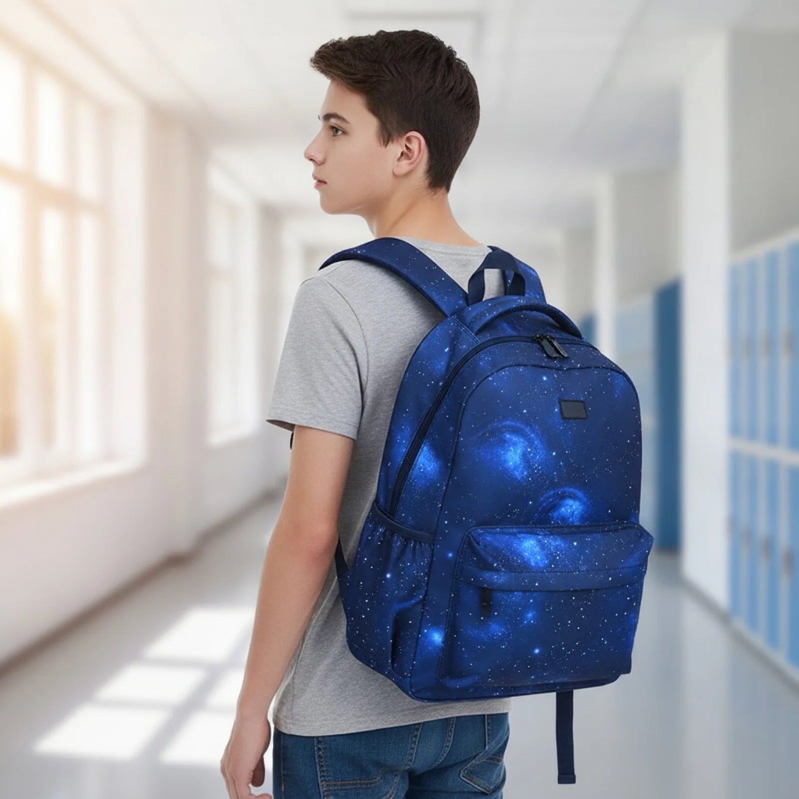 Cartable garçon ciel étoilé - Enfant cp