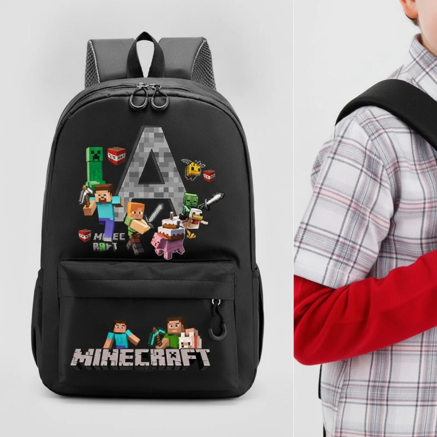 Cartable garçon Minec Kawaii - Enfant cp
