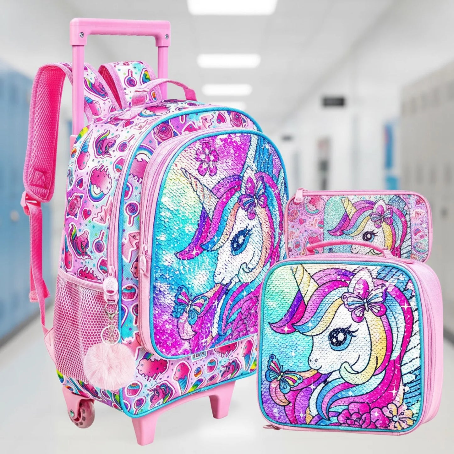 Cartable à roulette fille - Enfant cp