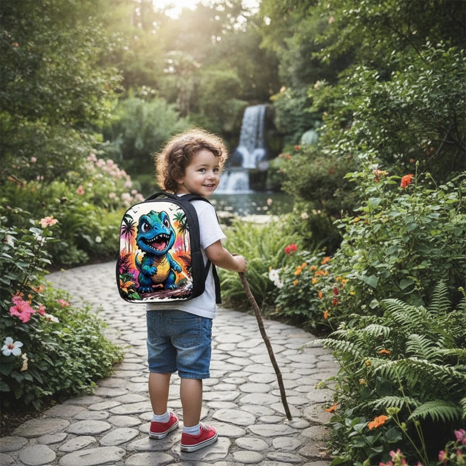 Cartable enfant garçon dinosaure - Enfant maternelle