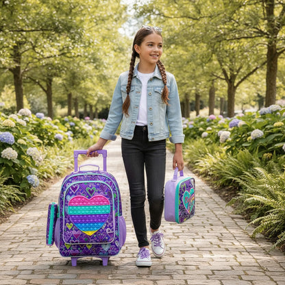 Cartable à roulette fille - Enfant cp